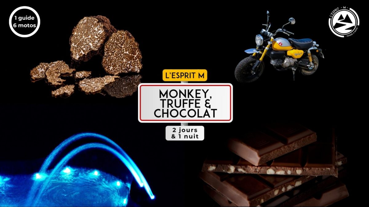 Voyage à moto en Drôme par L'Esprit M - Monkey, Truffe & Chocolat les samedi 31 janvier et vendredi 1er février 2026